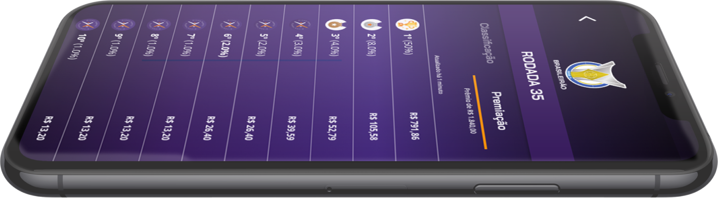 Três telas do app Disputando