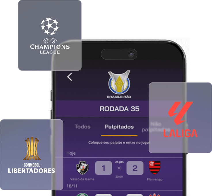 Tela do app com o ranking nacional